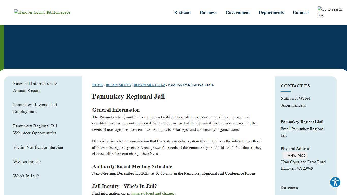Pamunkey Regional Jail | Hanover County, VA