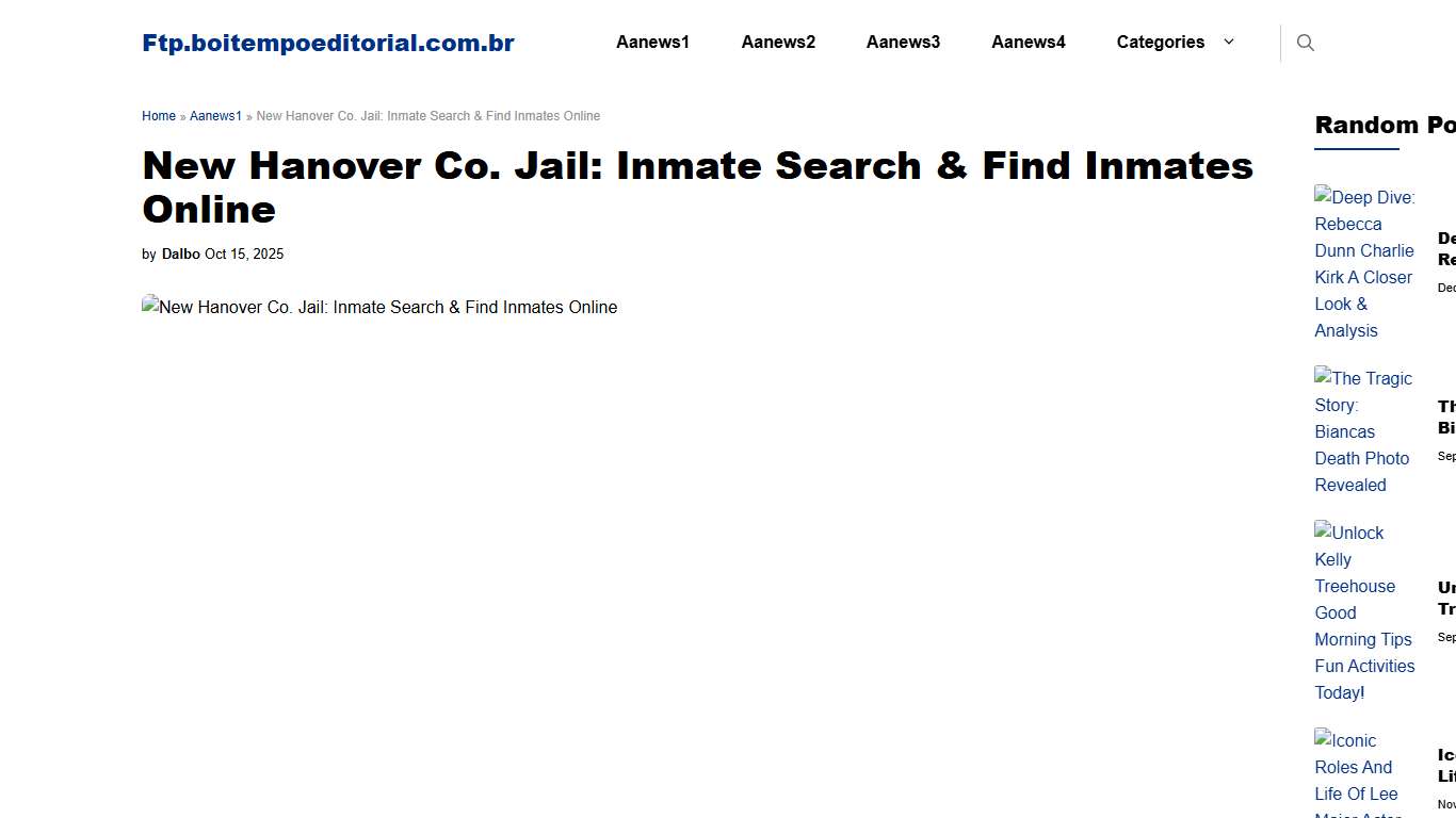 New Hanover Co. Jail: Inmate Search & Find Inmates Online